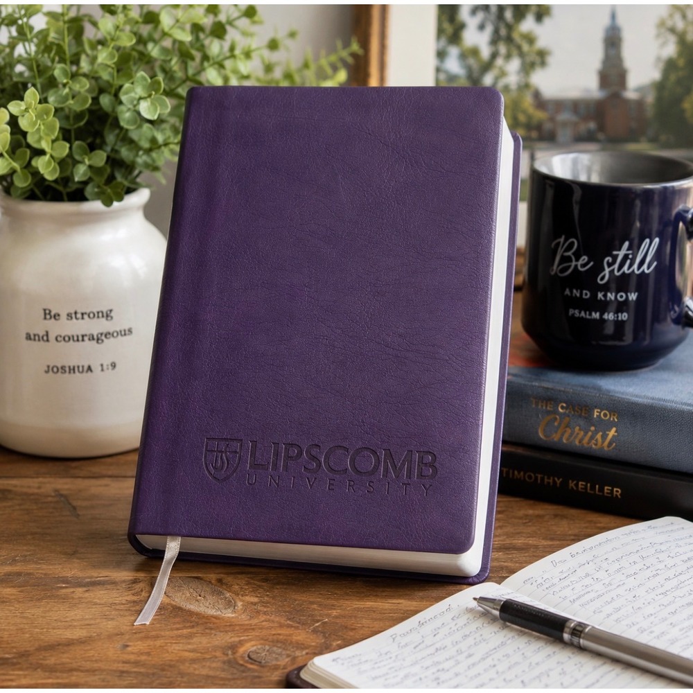 NIV Student Bible 2023 Lipscomb University Purple Leathersoft Zondervan Ribbon